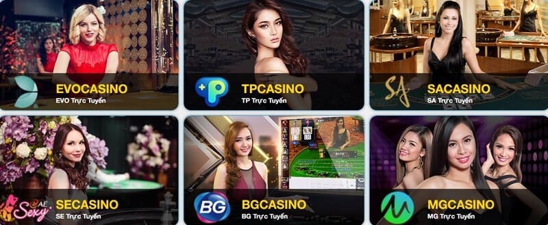 Đa dạng các sảnh chơi cho mọi thành viên